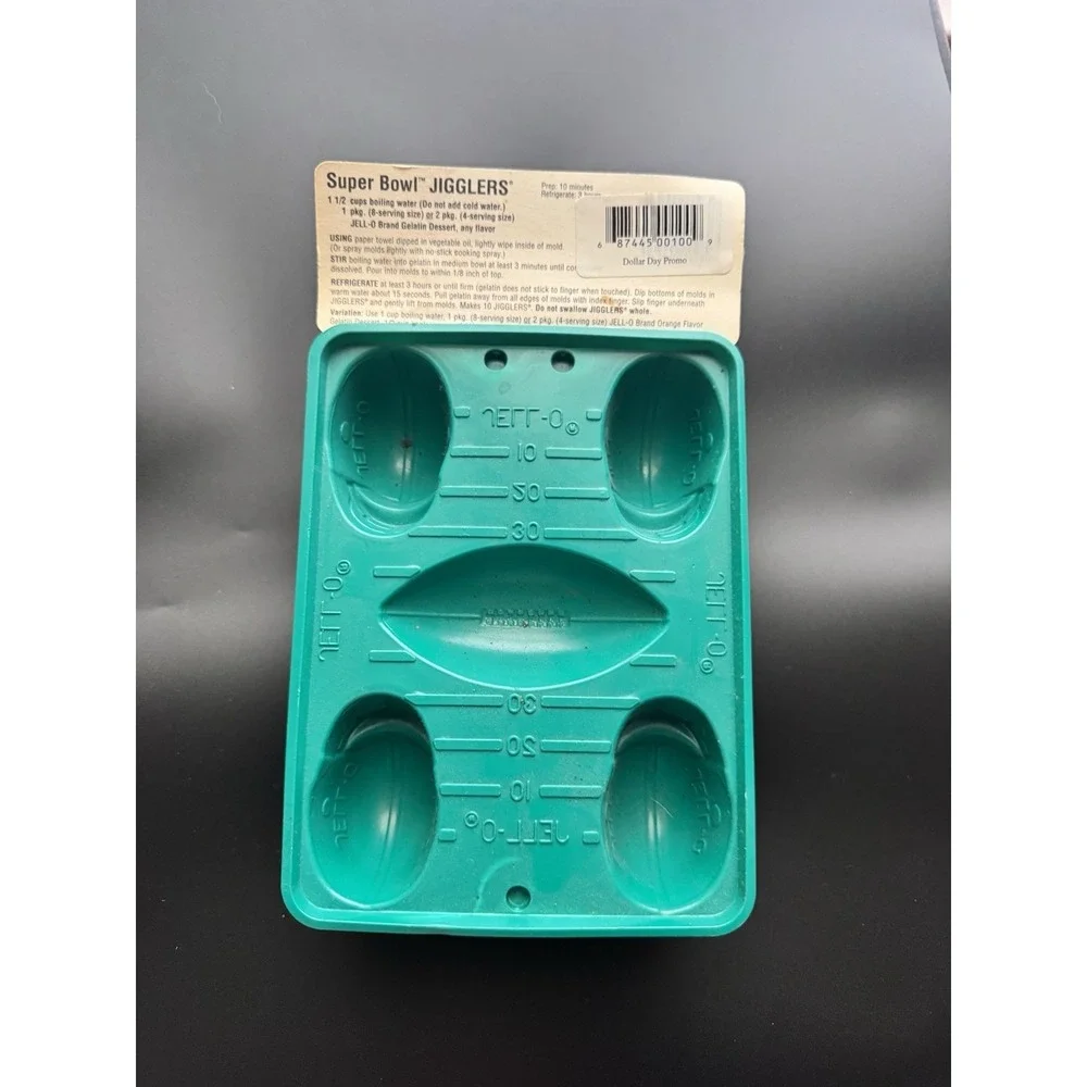 Jell-O Molds Football Super Bowl Party Jello Shots 6 Pack Vintage 90's  Sports